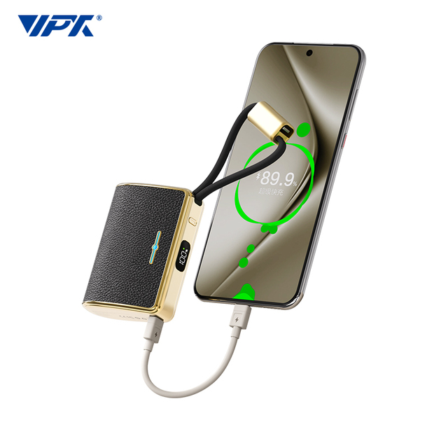 22.5W Fast Charging LED Display Ultra Slim 10000mAh High Capacity Li-Polymer Battery Portable Power Bank
