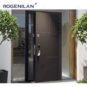 Porte en fonte d'aluminium antidéflagrante avec fonction antivol Conception chinoise Portes d'entrée extérieures étanches pour villa et maison - Product Image 3