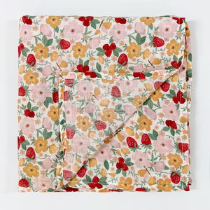 Mantas Envolventes para Bebé de 2 Capas con Estampado Personalizado, Transpirables, Ultra Suaves, Antiestáticas, de Muselina, con Diseño Floral Boho - Product Image 2