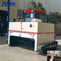 Composteur à tambour rotatif LANE pour bouse de vache Mélangeur de compost automatisé Machine de fabrication de fumier de compost Tourneur de manutention de paillis