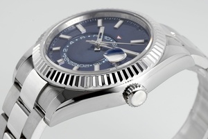 Luxury Super Quality Waterproof Mechanical Watch 42mm ZF Factory ETA 2824 Movement 32.69.34 904l Steel Multifunction blue dial - Product Image 5