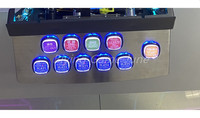 Pont à 10 boutons à pièces personnalisé en usine avec micro interrupteur pour machine d'arcade de compétence