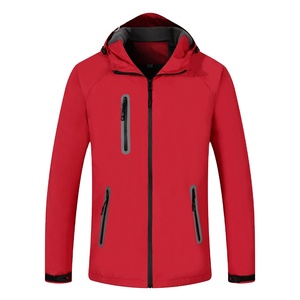 Wholesale Lightweight Walking <strong>Red</strong> <strong>Waterproof</strong> Mens Softshell Custom Hiking <strong>Jacket</strong> - Product Image 1