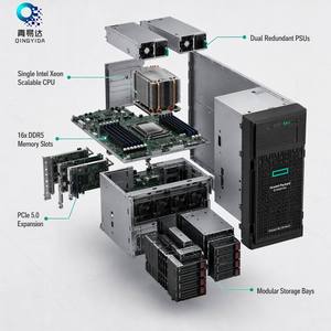 เซิร์ฟเวอร์แบบทาวเวอร์ ML350 รุ่นที่ 11 พร้อมซีพียูคู่ Xeon รองรับ DDR4 PCIe 4.0 NVMe สำหรับองค์กร คอมพิวเตอร์ไอที กำหนดค่าได้เอง ผ่านการทดสอบแล้ว - Product Image 2