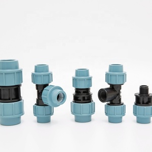 Material de Plomería, Sistema de Riego Agrícola, Conector de Compresión de PP, Riego de Jardín, Accesorios de Riego para Conexión de Tuberías, Doble PP - Product Image 1