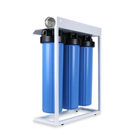 Système complet de filtration de filtre à eau bleu de 20 pouces à 3 étapes pour toute la maison