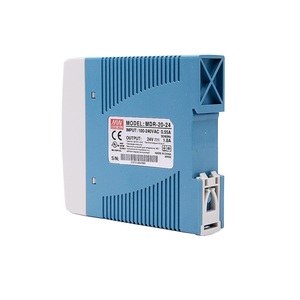 Sistema de control industrial de CA a CC tipo riel de 20W y 12V, serie <span class=keywords><strong>Mean</strong></span> <span class=keywords><strong>Well</strong></span> <span class=keywords><strong>MDR</strong></span>, 12V, 24V, 1.67a, fuente de alimentación, 1/2 ", 1/2", 1/2 ", 1/2", 2/12V - Product Image 5