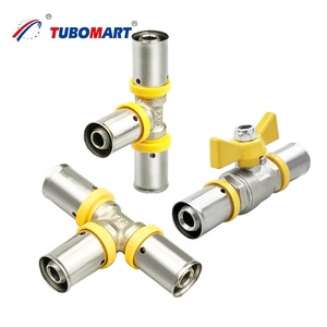Tubomart OEM Iso17484 Báo Chí Phù Hợp Cho Đa Lớp pex Ống Khí Hệ Thống Đường Ống 16-32Mm Brass Báo Chí Phụ Kiện - Product Image 2