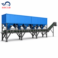 Silos à alimentation par gravité, silos horizontaux, conteneurs de ciment, silos à poudre en vrac avec vis de décharge à haut niveau de 7,1 m