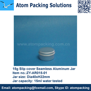Rỗng Lưu Trữ 15G 30G 60G 80G 100G Nhôm Tin Jar <span class=keywords><strong>Container</strong></span> Kim Loại Lon Với Vít Có Nắp Đậy Cho Chăm Sóc Da Mặt Kem Mắt Kem - Product Image 4