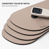 Tapis de yoga en caoutchouc naturel PU 183x68cm 4,5mm en forme de capsule, anti-déchirure, absorbant les chocs, résistant aux taches et à l'usure, OEM