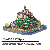 Wange 6233 Mont Saint-Michel – Blocs de construction créatifs, modèle éducatif en plastique, ensemble de jouets de construction, collection de jouets