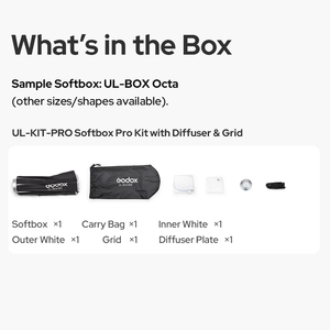 Godox UL-BOX Octa 90cm nhanh chóng phát hành ô <span class=keywords><strong>softbox</strong></span> Bowens Adapter với lưới vuông STUDIO <span class=keywords><strong>FLASH</strong></span> chân dung sản phẩm nhiếp ảnh - Product Image 6