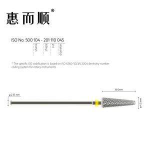 5000109 mèche à ongles de haute qualité en gros HP fraises en carbure de tungstène outil en forme de cône pour le fraisage pour couper le plâtre - Product Image 2