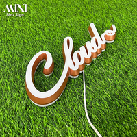 Lettres numériques lumineuses 3D en acrylique sur mesure pour enseignes, panneaux de porte, luminaire de porte, enjoliveur horizontal, entreprises de publicité