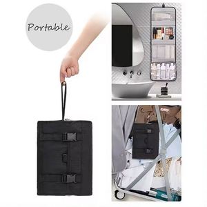 Free Sample Custom Foldable Waterproof polyester Cosmetic <b>Bag</b> Makeup Tools Shaving Storage Hanging Travel <b>Toiletry</b> <b>Bag</b> <b>Men</b> - Product Image 2