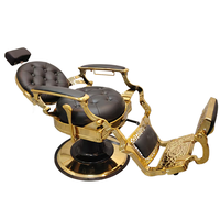 Fauteuil de Barbier Vintage pour Hommes, Chaises de Coiffure de Salon au Style Ancien, Idéal pour Salons