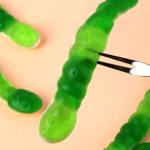 Caramelos de Goma de Alta Calidad con Empaque Personalizable, Fabricante de Caramelos de Goma, Venta al por Mayor, Caramelos de Goma Halal con Forma de Oruga Verde - Product Image 3
