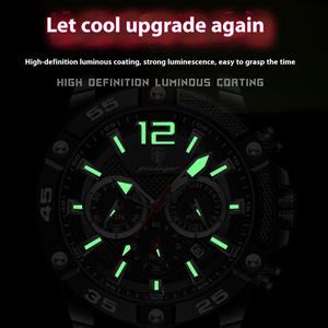 Reloj de Cuarzo Multifuncional de Marca de Lujo Poedagar 912 para Hombre, Nuevo Modelo con Correa de Silicona - Product Image 4