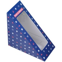 Boîtes à sandwich rigides en papier écologiques et recyclables, personnalisables, avec revêtement UV, couleur personnalisée, gaufrage, haute qualité alimentaire - Vente chaude