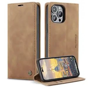 Original Supplier CaseMe Brand Case For iPhone 13 mini Function Kickstand Money Cellphone Card Wallet Case for iPhone 13 mini