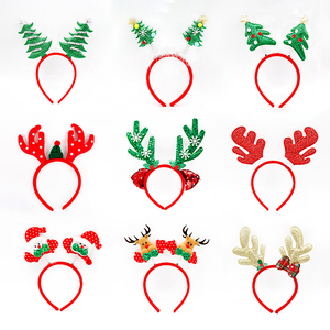 Diademas Navideñas Ecológicas con Diseño Personalizado, Decoración para Fiestas, Santa Claus, Muñeco de Nieve, Oso, Elfo, Reno, Accesorios para Fotos, Artículos Festivos - Product Image 3