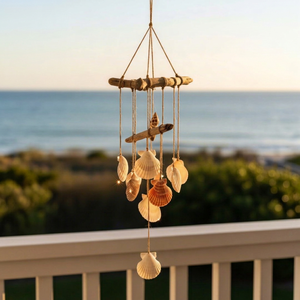 Decorative Seashell <b>Wind</b> <b>Chime</b> Handmade Natural Shell Hanging Ornament for Home Garden Wedding Beach Decor Wholesale - Product Image 1