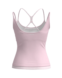 Recycled Sustainable Double <b>Layer</b> Patchwork Antimicrobial Compression Support Sports Stretch Nylon Spandex Blend Fitness <b>Top</b> - Product Image 5