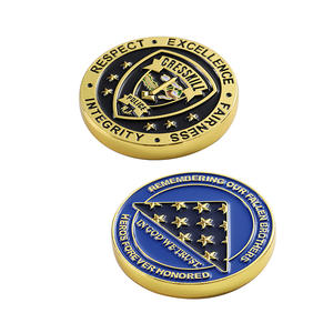 Diseñe su propio logotipo Promoción barata Moneda conmemorativa 3D personalizada Moneda de desafío de metal dorado brillante - Product Image 4