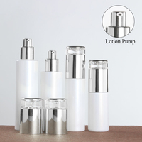 Envase de Vidrio de Lujo Blanco Perla de 30g 50g para Crema, Botella de Vidrio con Bomba para Loción de 20ml 30ml 60ml 100ml 120ml, Botella de Spray Cosmética