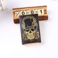 Cartes de jeu de Poker 24K, feuille d'or, squelette, personnalisé, pour votre conception, nouvelle collection