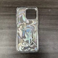 Coque de téléphone en TPU de luxe avec nœud papillon et diamants pour iPhone 17 16 15 14 13 et ITEL City 100 City 200 A200, coque arrière IMD pour femme