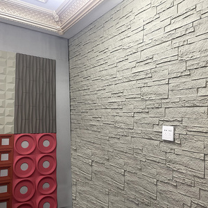 Hojas de tipo de piedra PU Panel de pared de piedra artificial de poliuretano piedra de espuma de PU exterior Interior decorativo para apartamento hogar - Product Image 4