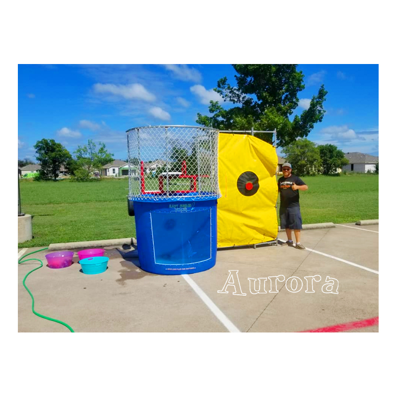 Hot selling cheap inflatable dunk tank splash game for sale dunk tank water game