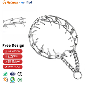 Collar <span class=keywords><strong>de</strong></span> cadena <span class=keywords><strong>de</strong></span> acero inoxidable personalizado con espinas, accesorio <span class=keywords><strong>de</strong></span> cadena <span class=keywords><strong>de</strong></span> acero inoxidable con eslabones, gancho <span class=keywords><strong>de</strong></span> liberación rápida, collar <span class=keywords><strong>de</strong></span> cadena metálica. - Product Image 1