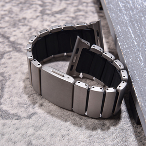JAETIUM Titanium Silicone Magnetic Clasp Hybrid Strap for <b>Smart</b> <b>Watch</b> Ultra 49mm 46mm 45mm - Product Image 5