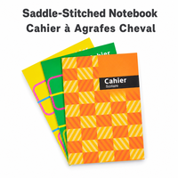 Cahier d'exercices agrafé personnalisé avec pages intérieures, emballage en boîte, fournisseur pour étudiants et salles de classe – Approvisionnement direct usine