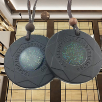 Ebuty Japonais Quantum Science Energy Pendentifs FIR Germanium Bijoux Collier Cadeau de Santé pour Femmes et Enfants