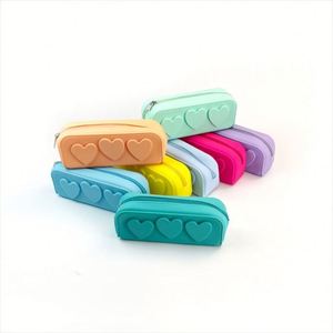 Sac de rangement pour maquillage écologique, résistant à l'eau, pliable, en silicone, motif bonbons tendance, fermeture à glissière, capacité moyenne - Product Image 4