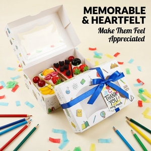 Carpeta Reciclable con Ventana para Regalos del Día del Maestro, Caja de Regalo Temática para el Día del Maestro, Decoración para la <span class=keywords><strong>Semana</strong></span> de Apreciación al Maestro - Product Image 6
