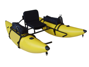 Mini Aluminum <strong>Boat</strong> <strong>Pontoon</strong> <strong>Float</strong> <strong>Tube</strong> Inflatable PVC Fishing <strong>Boat</strong> for 1 Person - Product Image 2