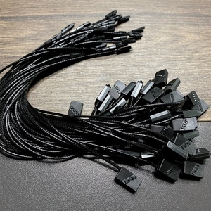 Cordon personnalisé économique pour étiquettes volantes, en polyester, pour étiquettes en tissu de luxe, avec logo en relief et scellé plastique - Product Image 5