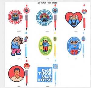 Cuentas Focalizadas <span class=keywords><strong>de</strong></span> Silicona <span class=keywords><strong>de</strong></span> PVC Duraderas con Diseño del <span class=keywords><strong>Nuevo</strong></span> <span class=keywords><strong>Álbum</strong></span> <span class=keywords><strong>de</strong></span> <span class=keywords><strong>Bad</strong></span> <span class=keywords><strong>Bunny</strong></span> 2026, Puerto Rico, para la Creación <span class=keywords><strong>de</strong></span> Joyas - Product Image 1