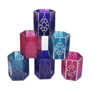Handmade Artwork Hexagonal <b>Candle</b> Votive <b>Cheap</b> Votive Decorative <b>Candle</b> Holder from India at Low Price - Product Image 1