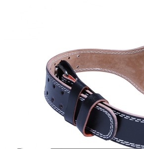 Cinturones de Soporte Lumbar de Cuero Vacuno de la Mejor Calidad para Gimnasio y Levantamiento de Pesas, con Cierre de Hebilla, Duraderos y Transpirables - Product Image 3
