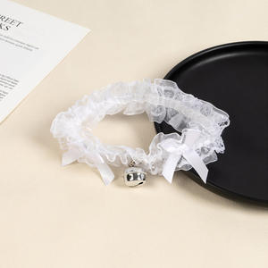 Doux nœud <span class=keywords><strong>dentelle</strong></span> <span class=keywords><strong>cuisse</strong></span> jarretière avec cloche à volants élastique jambe <span class=keywords><strong>bande</strong></span> <span class=keywords><strong>pour</strong></span> femmes Sexy Lingerie accessoire Halloween Roleplay fête - Product Image 6