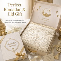 Luxuriöse Raschel Muslimische Islamische Gebetsmatte 3D Geprägt Waschbar Maschinengefertigt Puzzle Weich Dick Rutschfest Sajjadah Ramadan Geschenk