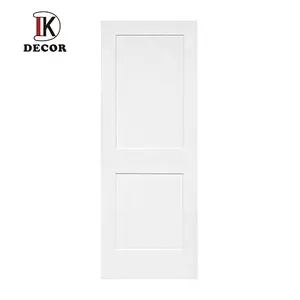 China Interior Craftsman Primed 2 Panel Shaker Style Solid Wood Doors for Real Estate