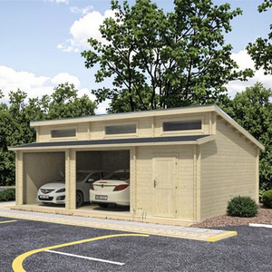 Abri d'auto <span class=keywords><strong>en</strong></span> <span class=keywords><strong>bois</strong></span> écologique étanche personnalisé Abri d'auto de 48 m² à structure <span class=keywords><strong>en</strong></span> <span class=keywords><strong>bois</strong></span> massif - Product Image 1