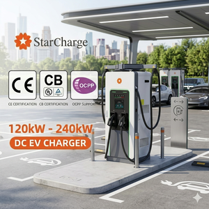 Borne de recharge publique automatique Starcharge Titan V5 120kW 180kW avec rétraction de bras, certifiée UL CE, Plug and Play - Product Image 1